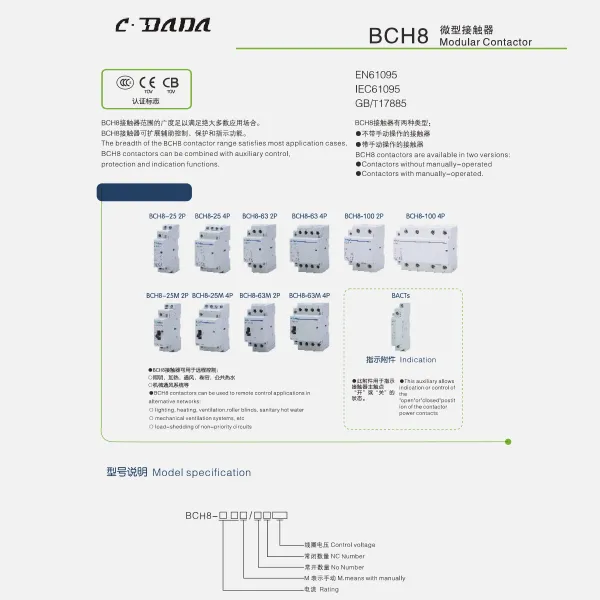 BCH8 ماډلر تماس کټګوري