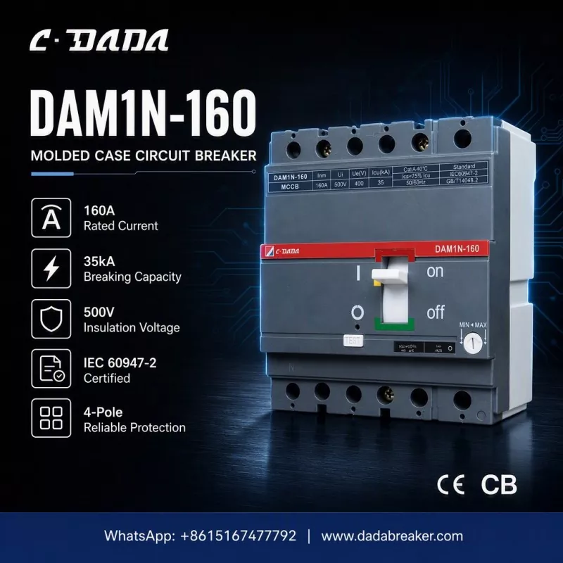د صنعتي شبکو لپاره دقیق محافظت: د C·DADA DAM1N-160 MCCB