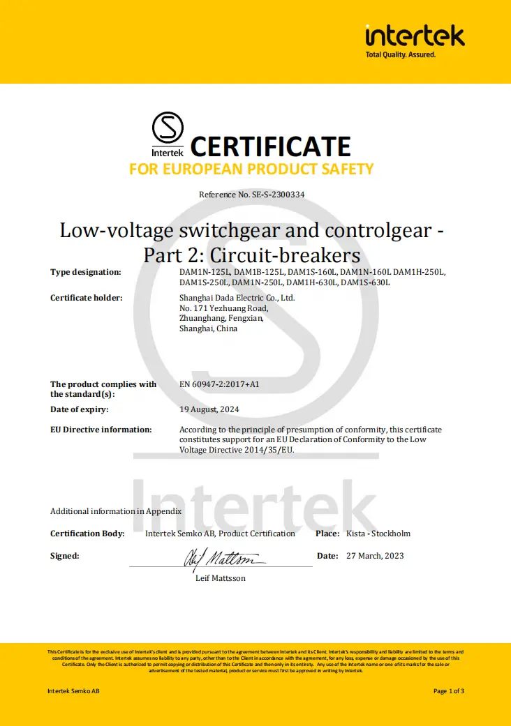 MCCB with Leakage Protection